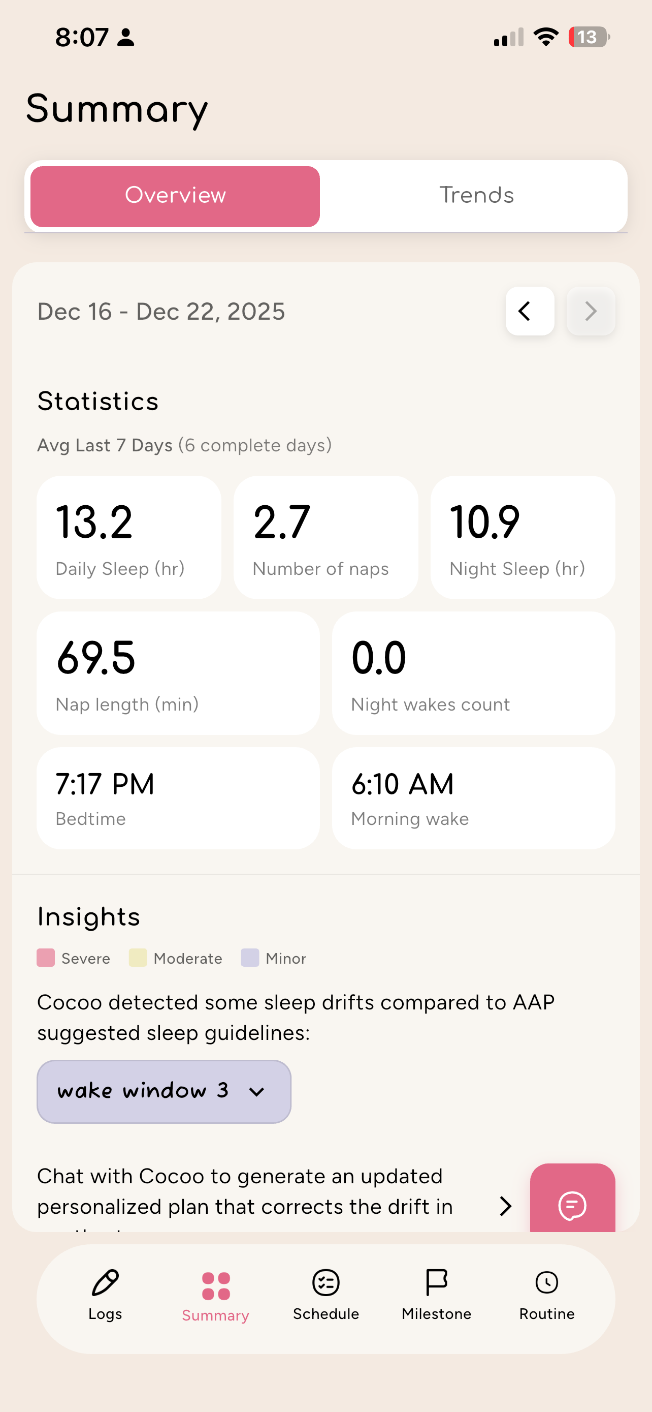 Cocoo Flags Sleep Guidelines